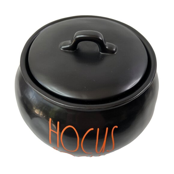 Rae Dunn Black Hocus Pocus Cauldron Canister Halloween Collectible Decor - Picture 5 of 12
